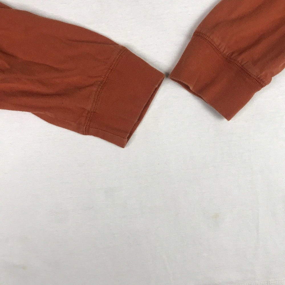 Beverly Hills Polo Club T Shirt Men XL White Orange Big Pony Raglan Long Sleeve - Picture 3 of 14